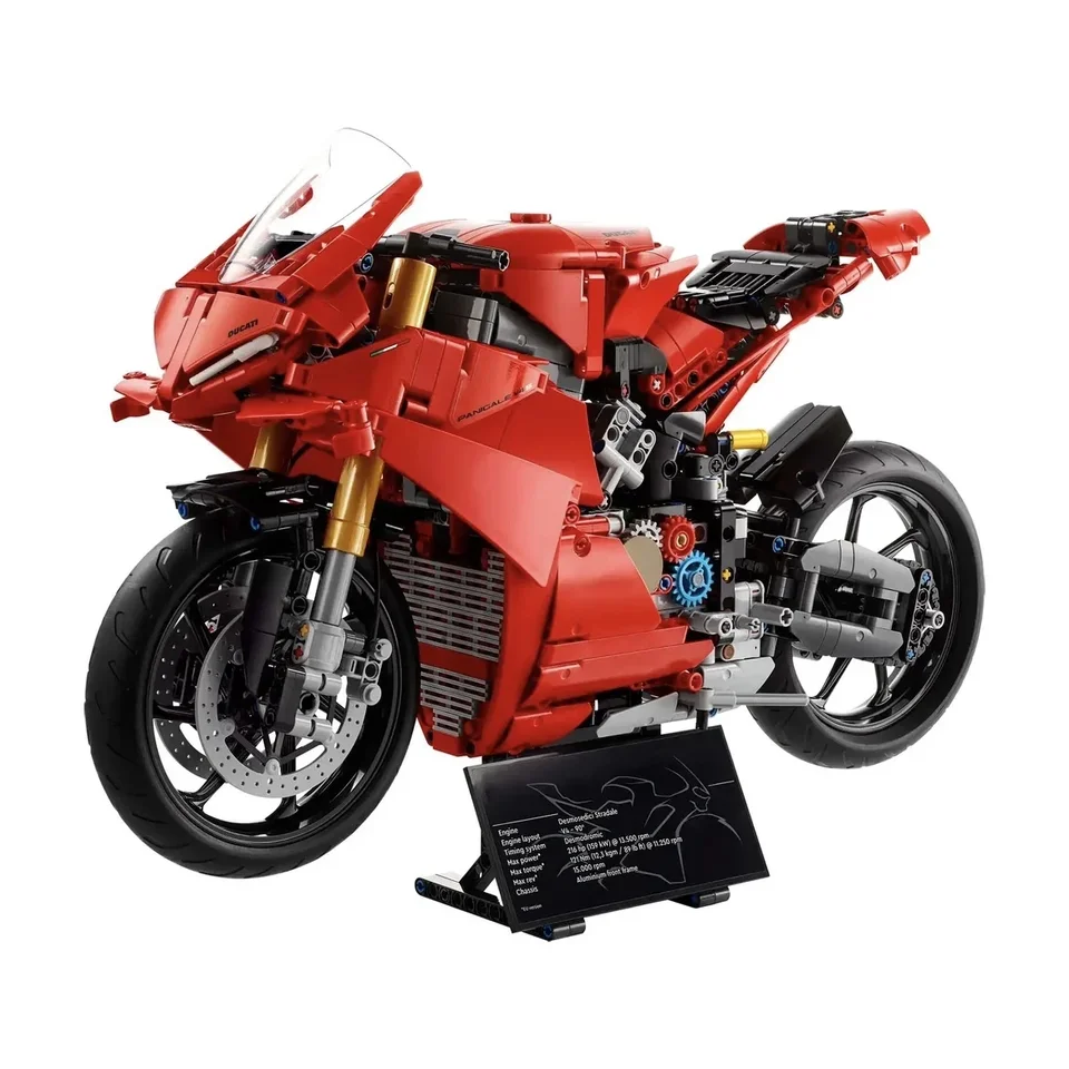 2024 NOVINKA 42202 Technický motocyklový závodný automobil Building Blocks nápady Model Motorbike vozidlá Hračky pre deti vianočný darček