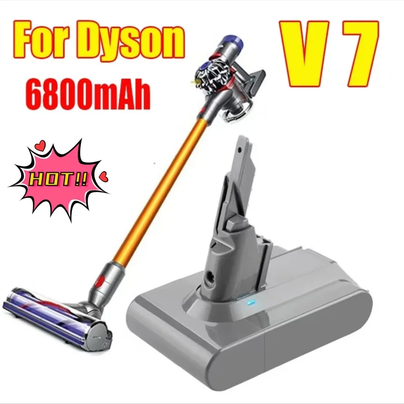 2024 Nová batéria Dyson V7 21,6 V 12800 mAh Li-Lon Nabíjateľná batéria pre výmenu batérie Dyson V7