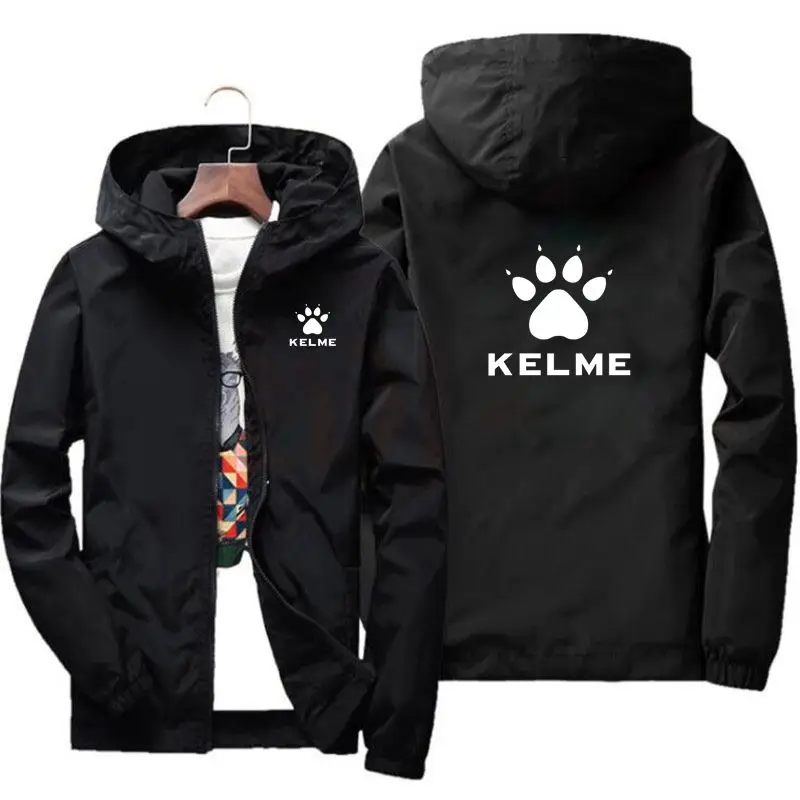 2024 Nová jarná a jesenná pánska značka Kelme Outdoor Camping Zipper Hoodie WeplooProof
