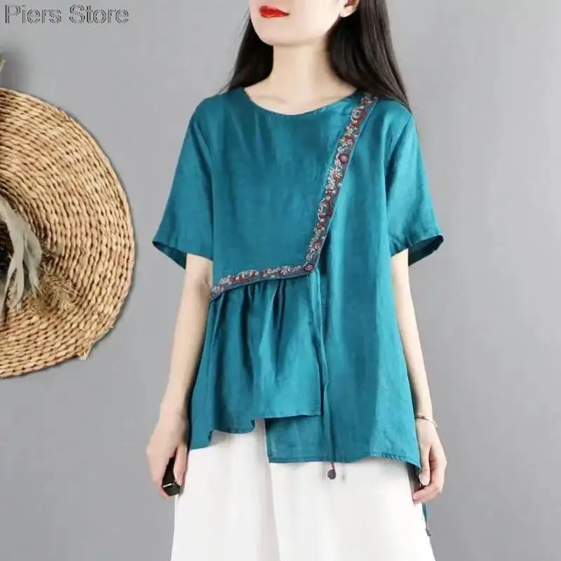 2024 Nová letná blúzka Tradičné cheongsam orientálne čínske oblečenie pre ženy top tradičné čínske qipao cheongsam top