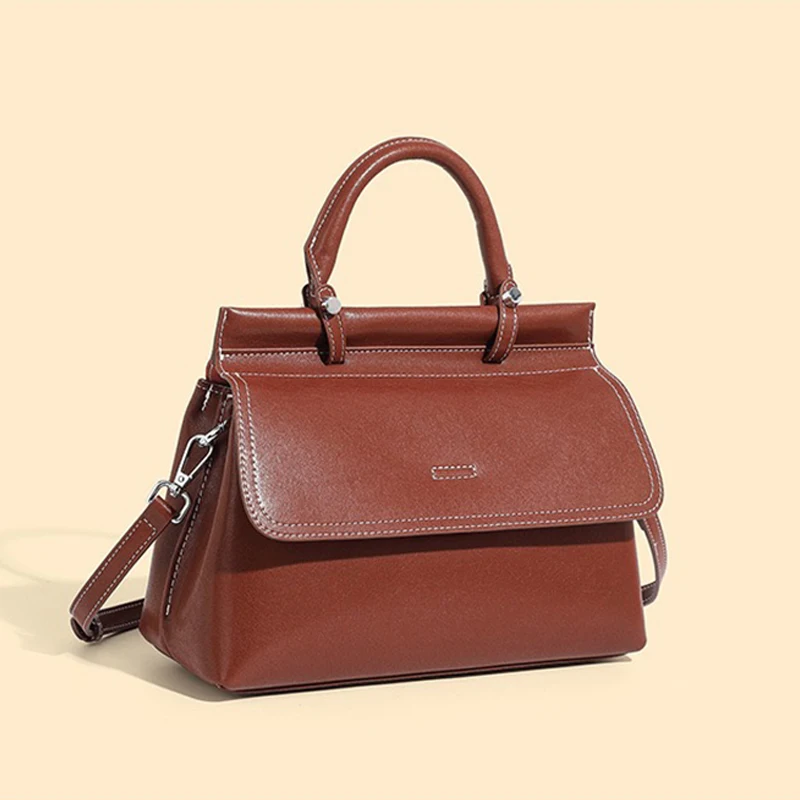 2024 Nová módna reálna kožená žena s kabelkou Crossbody Bag Fashree