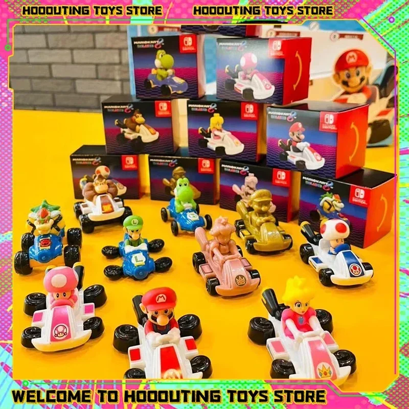 2024 Nová séria McDonald Series Mario Bros Figures Karting Toy Happy jedlo hračky figuríny zberateľské sochy modelky hračky pre deti vianočné darčeky