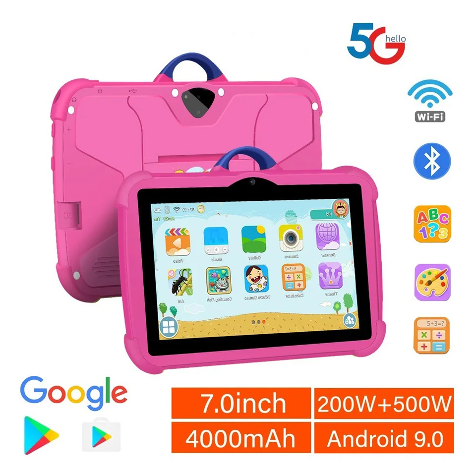 2024 NOVÉ 7 -palcové detské tablety WiFi Android vzdelávanie Quad Core 4 GB RAM 64GB ROM