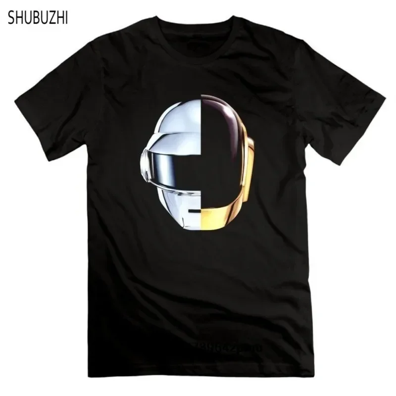 2024 Nové bavlnené tričko Men Men tričko Daft Punk Helme Random Access Spomienky