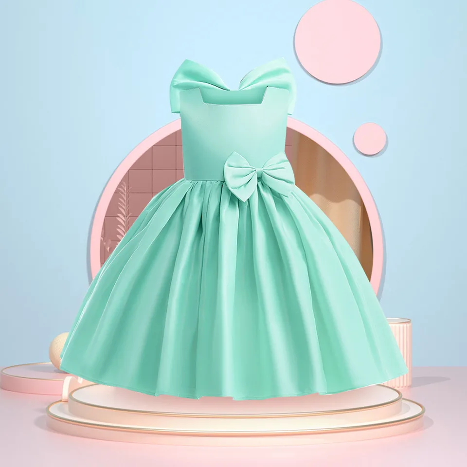 2024 Nové dievčatá Elegantné párty šaty pre dievčatá princezná dieťa leto jeden rok staré detské šaty Vestidos elegantes para niñas