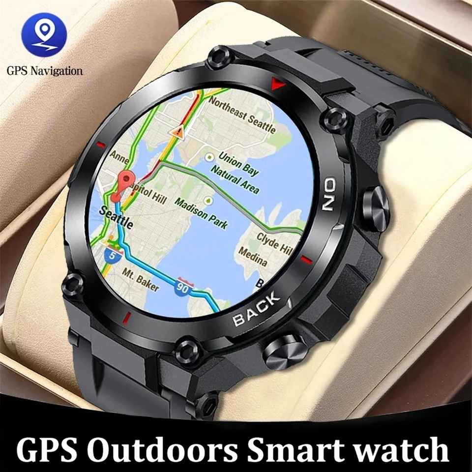 2024 NOVÉ GPS SMART WOOTS Sports Fitness náramok pripomenutie srdcovej frekvencie IP68 Vodotesné inteligentné hodinky pre mužov Android iOS hodinky