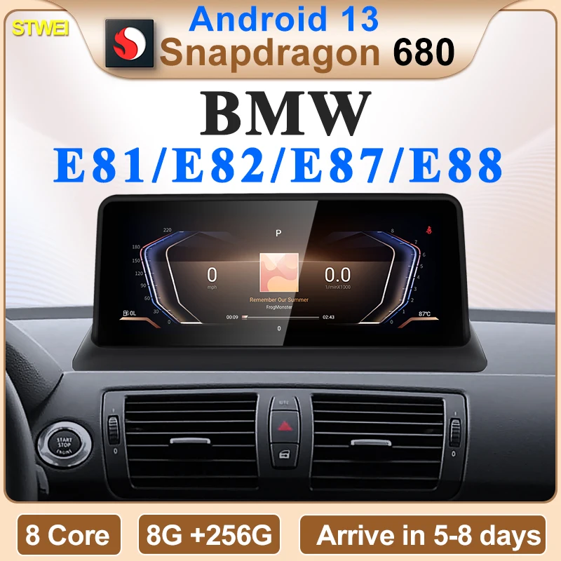 2024 NOVÉ ID6 ID7 ID8 Android 13 QUALCOMM680 SNAPDRAGON6225 8GB 256GB 10.25inch pre BMW 1Series E81 E82 E87 E88