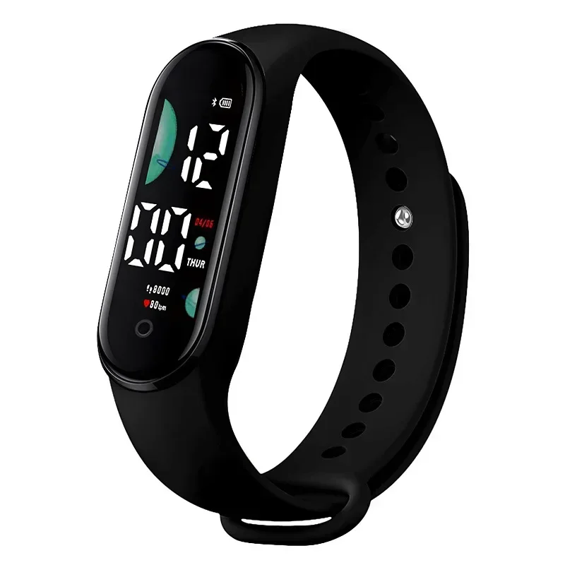 2024 NOVÉ MOOWS SPORT Watch for Women Electronic LED DIGITÁLNE RÁSKY Módne náramky Príležitostné jednoduché silikónové dotykové vodotesné hodiny