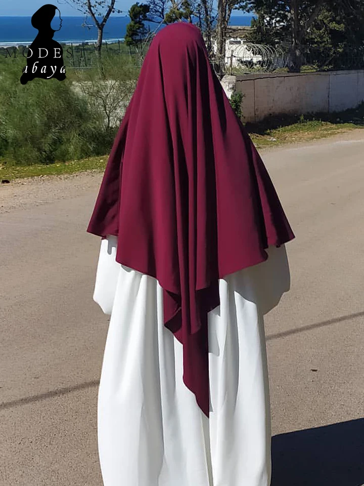 2024 Nové módy Blízky východ Ženy Hidžáb Ramadan Islamský dubaj turecký outfit vrstvený Khimar Hidžáb Hidžáb