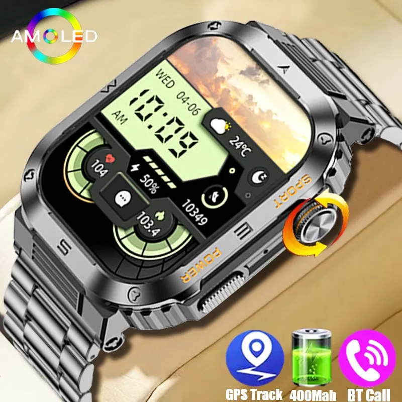 2024 Nové pre Xiaomi Military Smart Watch Men IP68 5ATM Outdoor Sports Fitness Health Monitor 2.01 