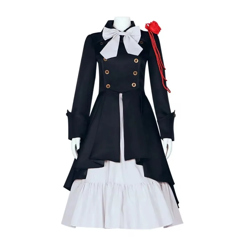 2024 Nové renesančné šaty Ženy Gothic Princess Dress Vintage Bow Ruffle Steampunk Dress Dlhé rukávy Cosplay