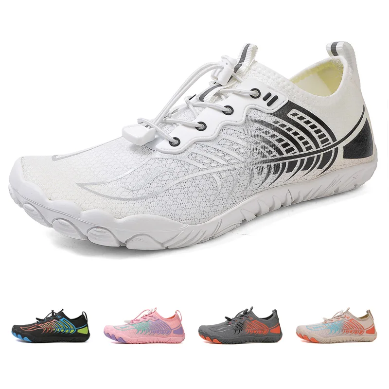2024 Nové rýchle sušenie letných vodných topánok Unisex Seaside Beach Barefoot Sneakers Men Plávanie kulturistiky Športové potápačské topánky
