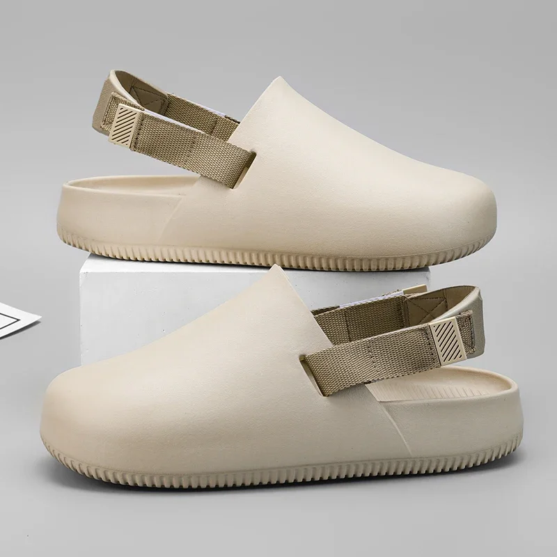2024 NOVÉ SELMERY Muž PLIPPERS Men Ploché mules plážové sandále rýchle sušenie vodné topánky práca Príležitostné záhrady Lightweight Plippers
