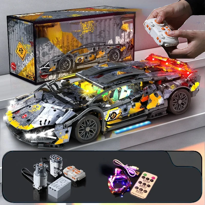 2024 Nové stavebné bloky Roadster Technology 1:14 Racing Roadster Building Blocks Montáž tehlové vozidlo Darček pre chlapcov