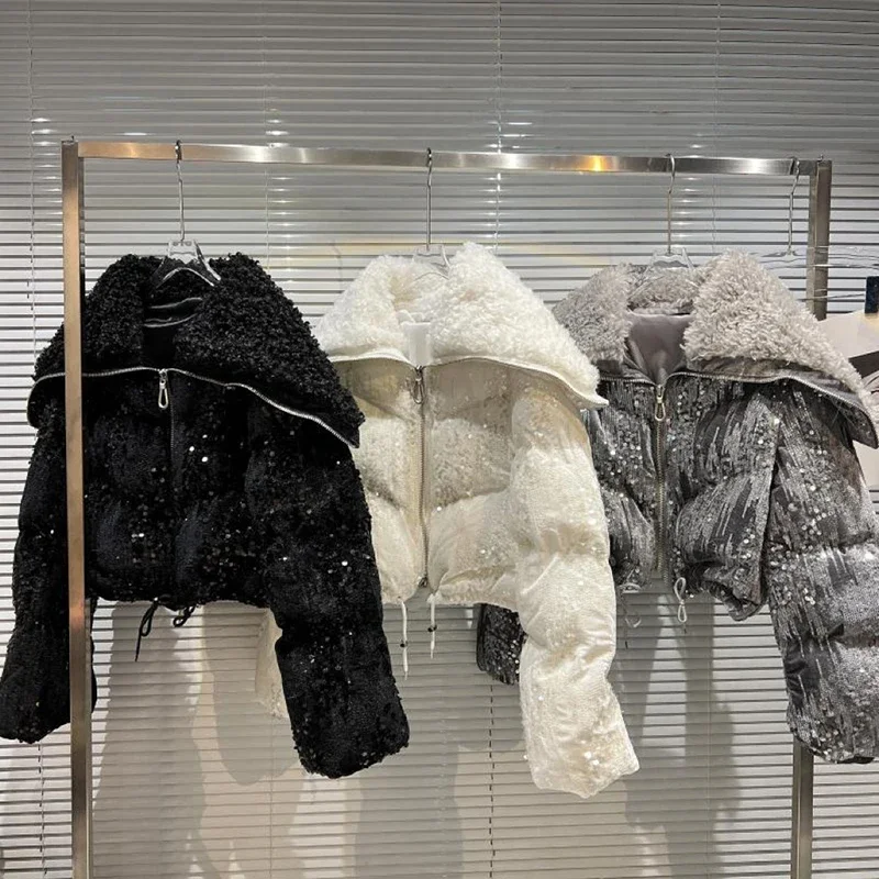 2024 Nové zimné dievča teplé pevné parky s dlhým rukávom s dlhým rukávom, obojok ležérne deti Vonkajšie oblečenie Polyester zips mäkké detské oblečenie