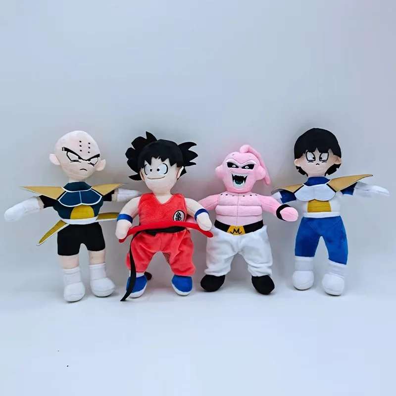 2024 NOVÝ 20 cm Dragon Ball Syn Goku Vegeta Trank Ragdoll Fľdate plyšovú hračku Doll Detská narodeninová darček vianočný darček