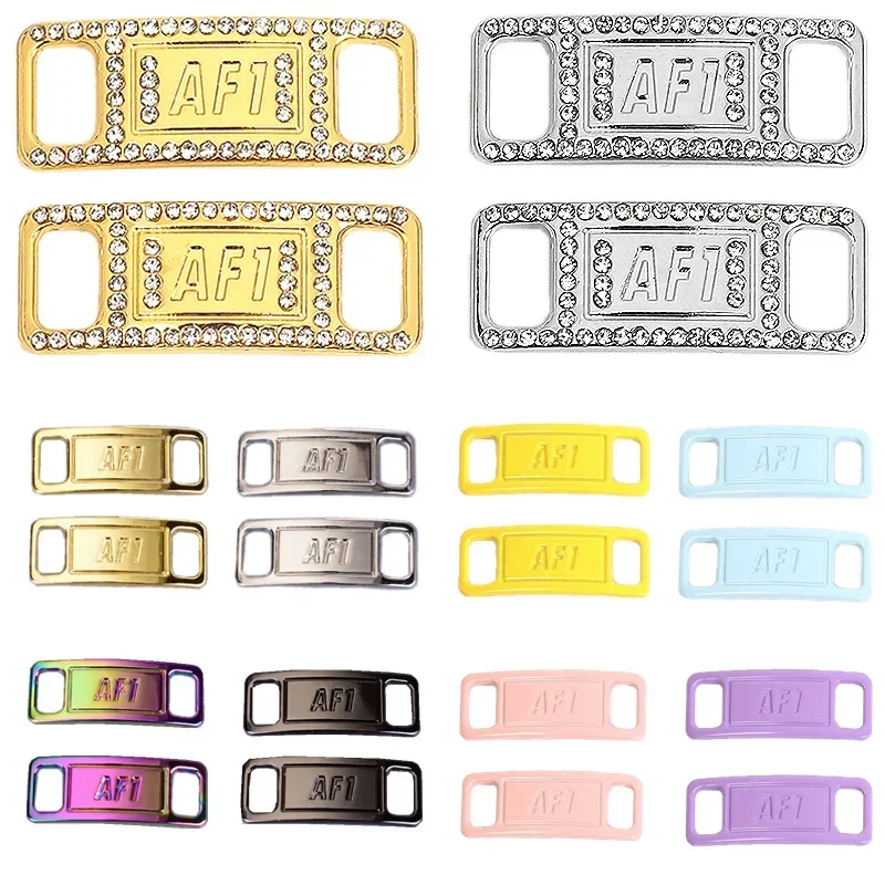 2024 NOVÝ AF1 Diamond Shoe Charms módne šnúrky Kvalitné kovové šnúrky dekorácie Chapa Air Force Shoes One Adsessories