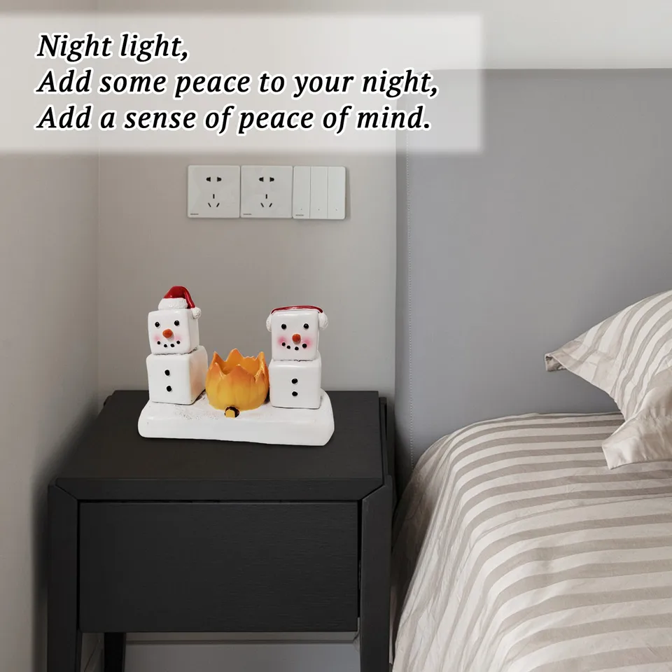 2024 Nový blikajúci vianočný snehuliak Night Light Plug-in Night Light LED Night Light Light