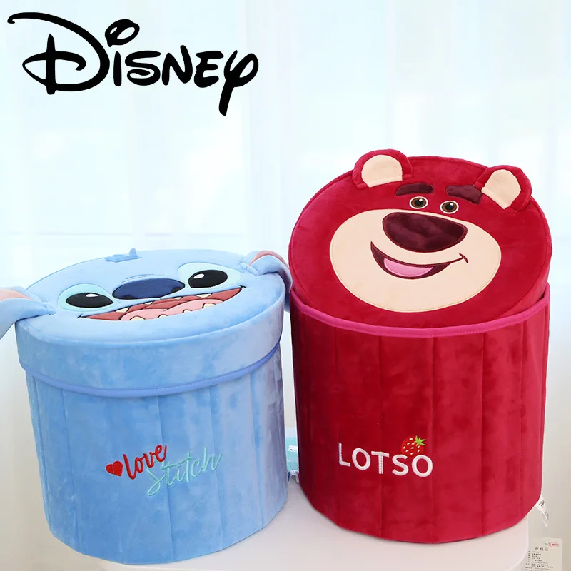 2024 Nový Disney Stitch Cartoon Dirty Clothes Basket Veľká kapacita skladacia skladovacia kazeta ukladací úložný priestor na úložisko
