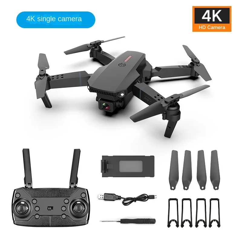 2024 NOVÝ E88 Pro WiFi FPV DRON so širokým uhlom HD 4K 1080P Výška výšky RC Skladacie štvorkoliek DRON DRON HRICOPTER HOLY DARČEK