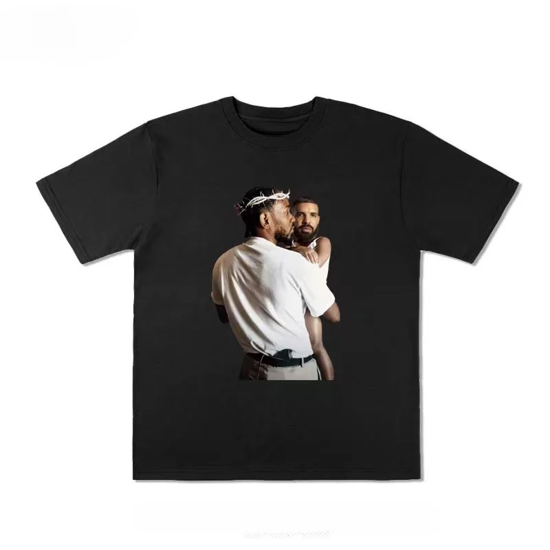2024 Nový Kendrick Lamar Rap Dis Drake Drace Európske a americké ženy Hip hop Fun krátke rukávy Men bavlní