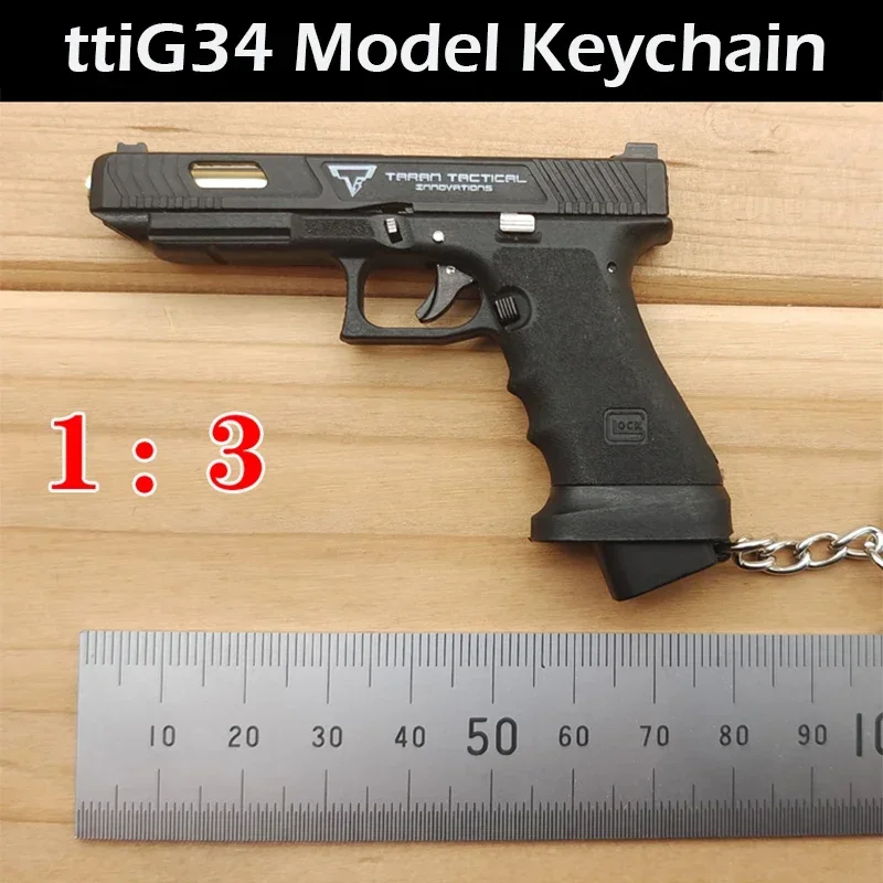 2024 NOVÝ KVALICKÝ ZLATNÝ EMPIRE MINI MINI kov TTIG34 GLOCK G17 Kľúčenka zadarmo Zostava proti stresu Fidget Model Hračky