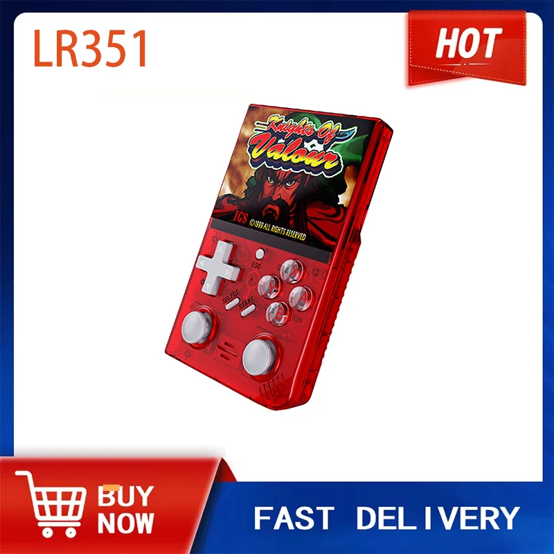2024 Nový LR351 Vertikálny HD na veľkú obrazovku Joystick Prenosná herná konzola vrecká s hernou konzolou Retro nostalgia