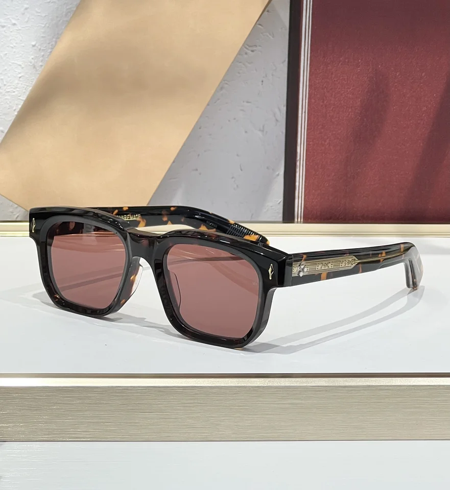 2024 Nový model Plaza Fashion Luxusné odolné slnečné okuliare pre mužov Acetát UV400 Ochranné okuliare Vintage módne chladné okuliare