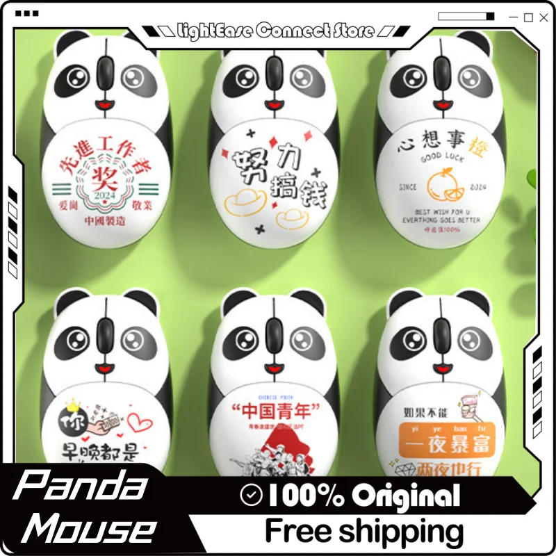 2024 NOVÝ PANDA KARTOBE ANDENTER NOVÝ Bluetooth Wireless Dual-Mode Mouse Roztomilý a pohodlný 2,4 g prenosný počítač Universal