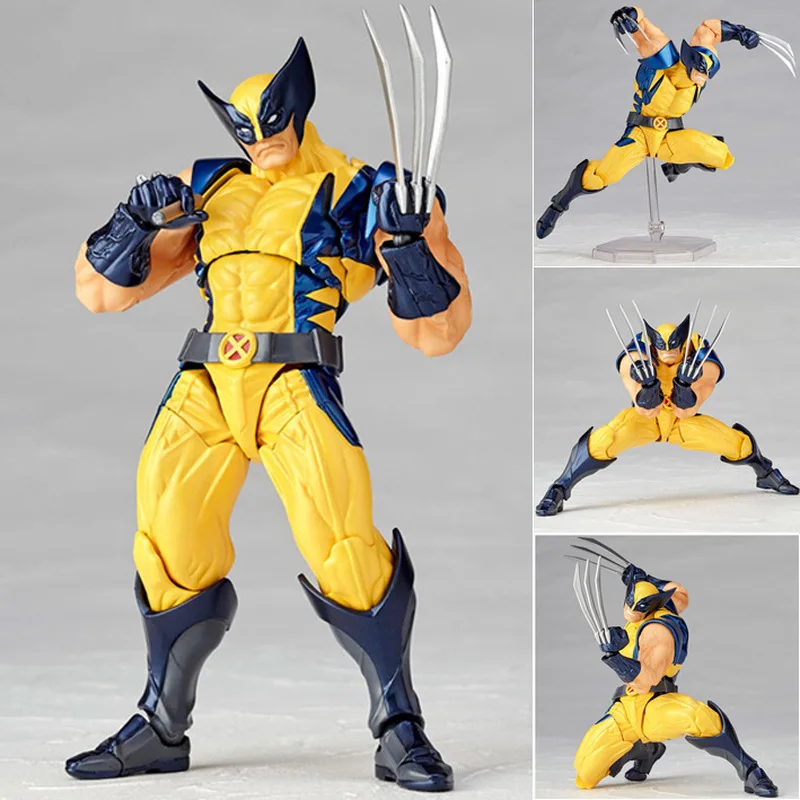 2024 Nový revolTech Yamaguchi Wolverine Deadpool komiksová verzia akčná figúrka Model hračky HOUNTBLE BARETRE BARDEL