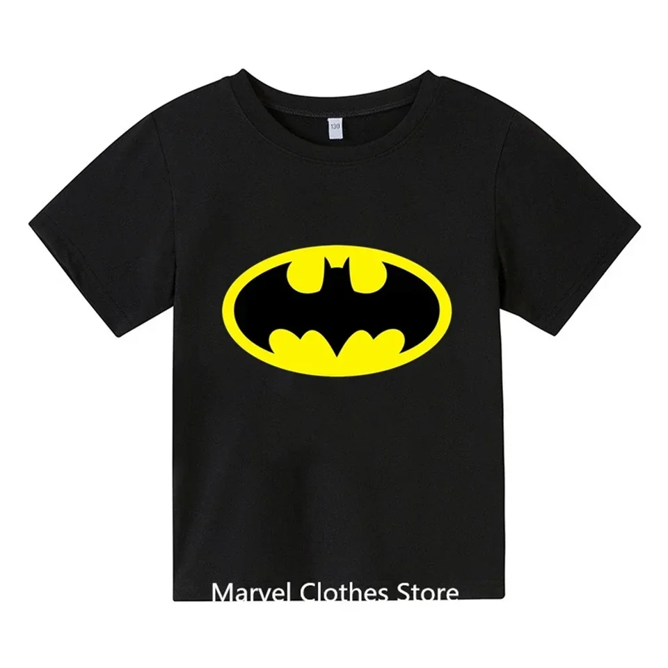 2024 Nový roztomilý Batman- Tshirt Kids Casual Streetwear detské tričko Chlapci oblečenie anime dievčatá Top odpalisko