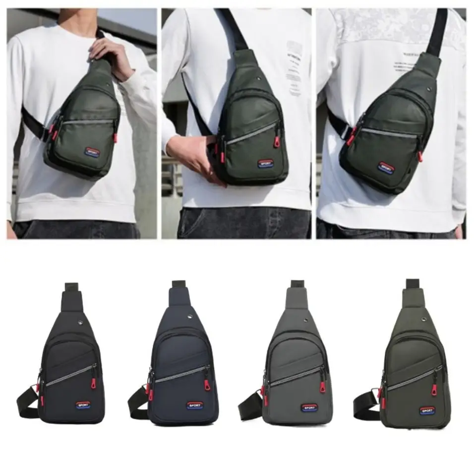 2024 Nový vodotesný vrecko na hrudník Oxford Crossbody Ramer Ramer Hrudy Casy Small Crossbody Bag