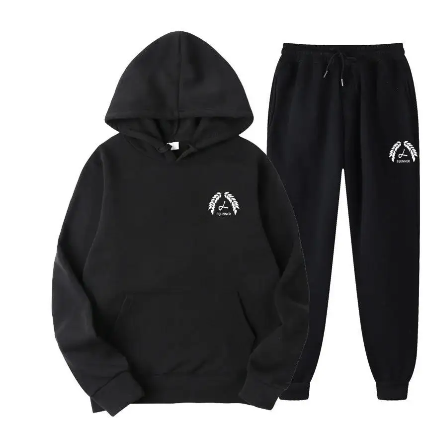 2024 Nový vrchol dvojdielnej vlnenej súpravy pre mužov a ženy s kapucňou Mikiny Unisex Sportswear Running Brand Brand Clothing Winter