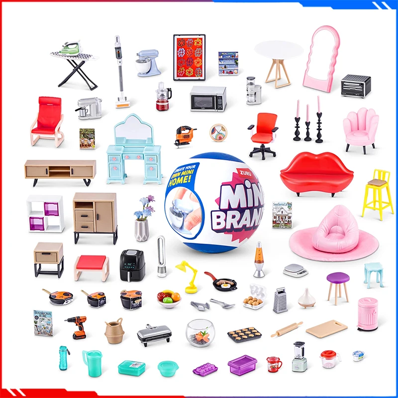 2024 Nový Zuru 5 Suprise Mini Brands Blind Box Home Appliance Nábytok záhadný box loptičky Detské hračky Decrarácia Darček k narodeninám