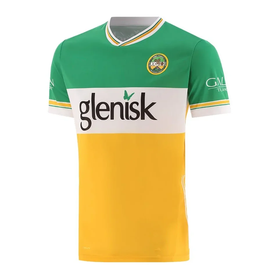2024 Offaly GAA 3-pruhový domáci dres Prispôsobte