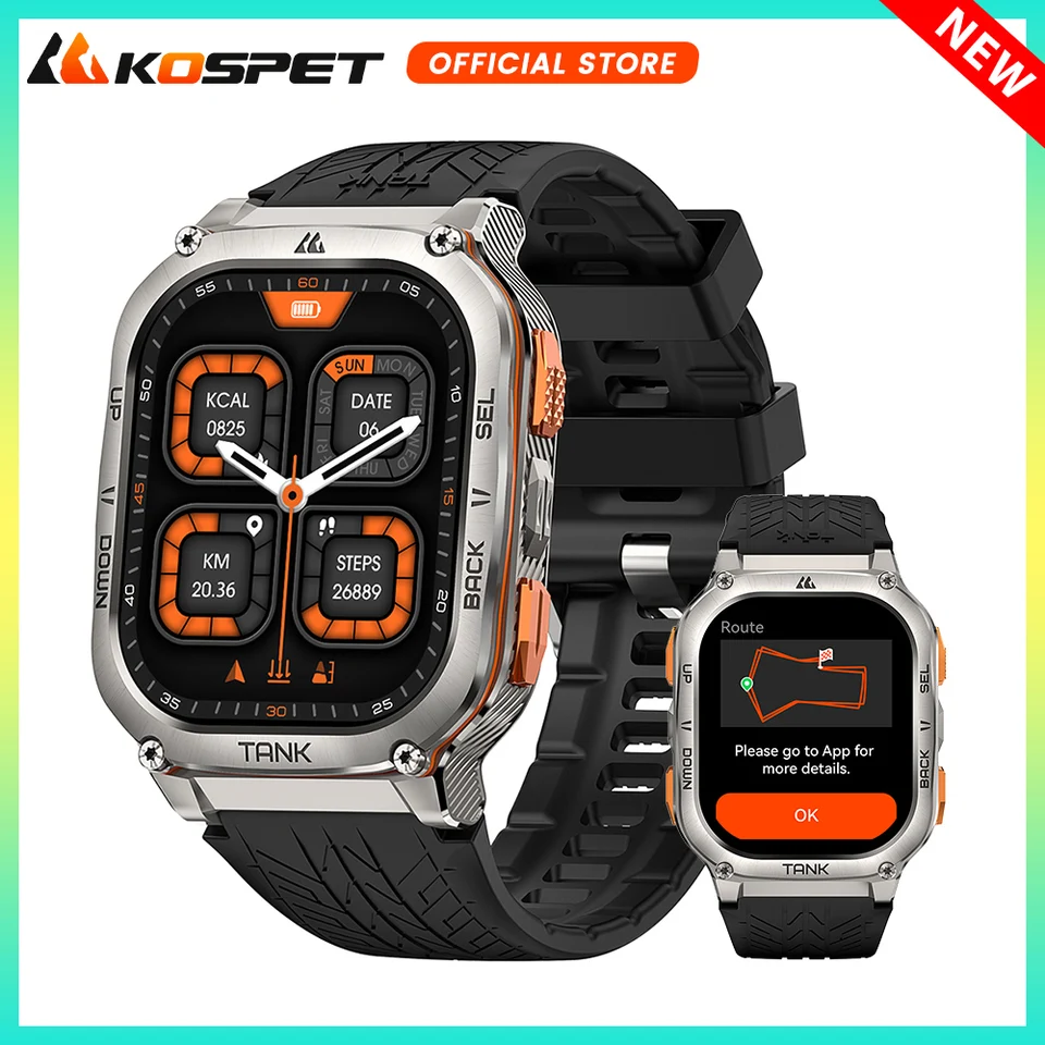2024 Original Kospet Tank M3 Ultra GPS Smartwatches for Men Women SmartWatch 480 mAh Digital Fitness AMOLED AOD Bluetooth hodinky