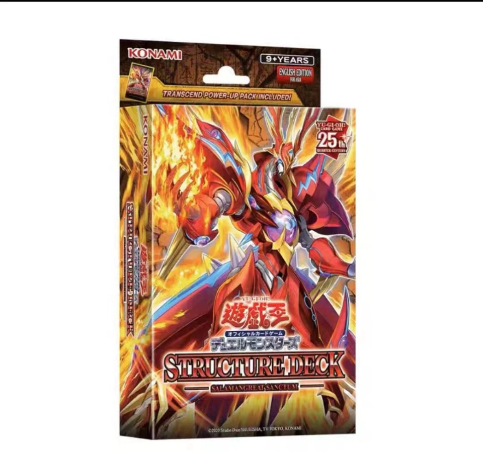 2024 Originálna kartová hra Yu Gi OH Structure Deck: Svätá doména SDSS reinkarnovaného plameňa Beast Angličtina Zbierka zapečatených kariet