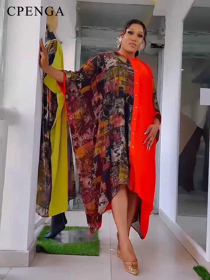 2024 plus veľkosť afrických šaty pre ženy pre ženy tradičné nigérijské dashiki Ankara oblečenie elegantné šaty elegantné šaty eid morčacie rúcho