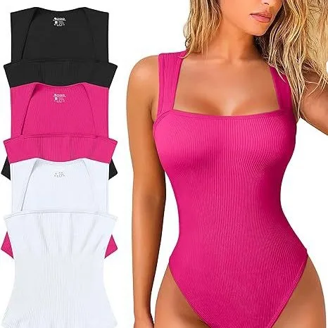 2024 podkladové dámske U-krk bez rukávov Tank Top Top Tightgine Consuitsuit