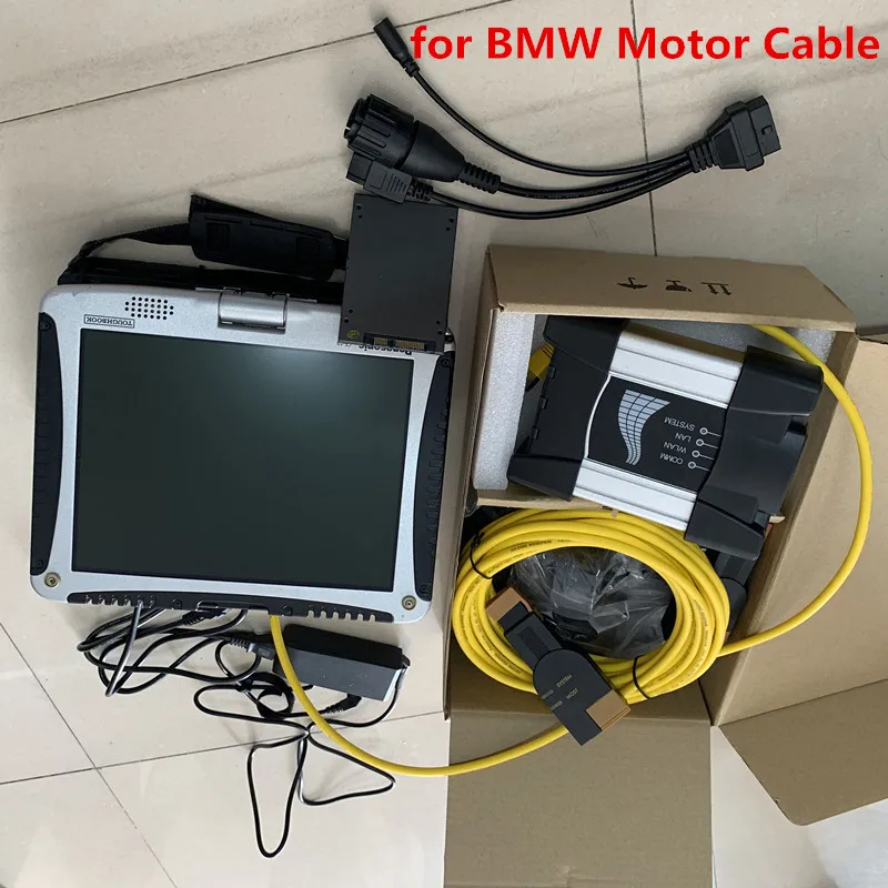 2024 pre diagnostický nástroj na motocykli BMW pre BMW ICOM Next 4in1 s notebookom CF-19 Softvér 1TB SSD Expert Režim pripravený na použitie