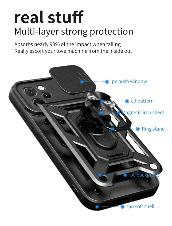 2024 pre Hauwei Nova y61 puzdro Armor fotoaparát automobil Magnetický držiak na ochranu telefónov pre prípady huawei nova y61 y 61 61y zadný cov