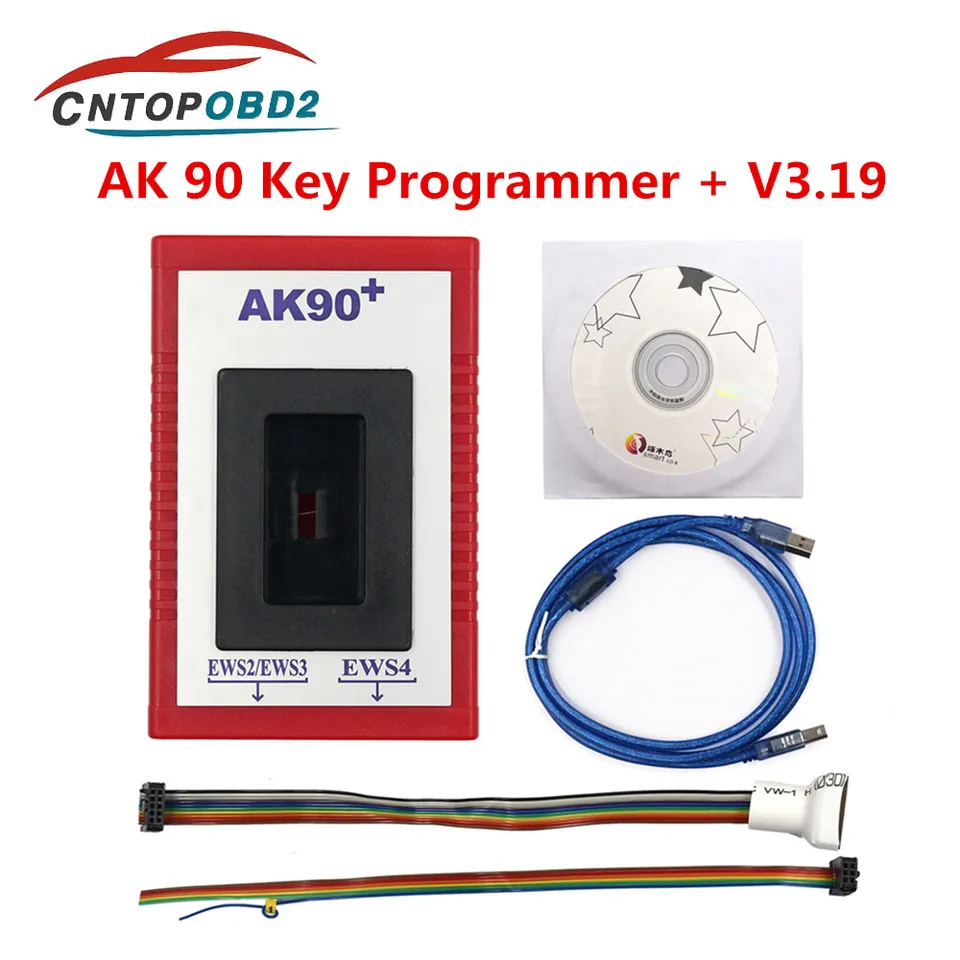 2024 pre programátor BMW Auto Key Programátor AK90 + pre BMW EWS2/3/4