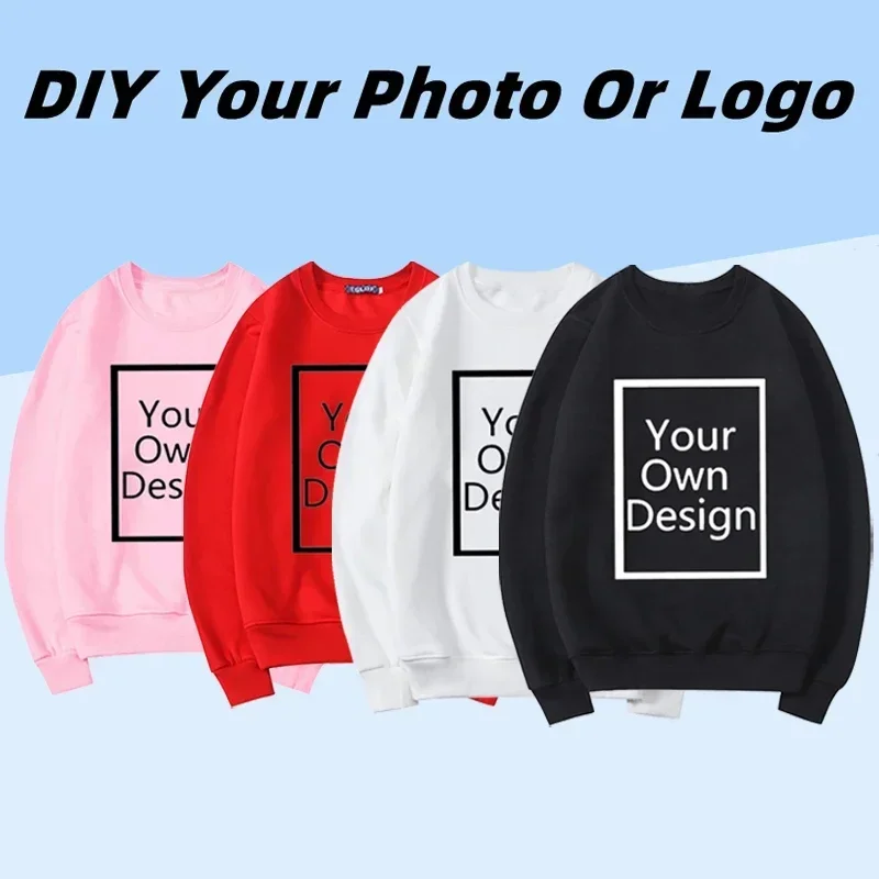 2024 Prispôsobené mikina textového loga Logo Študent Casy Tlač textu DIY Hooded Custom Logo Personalizované mikiny