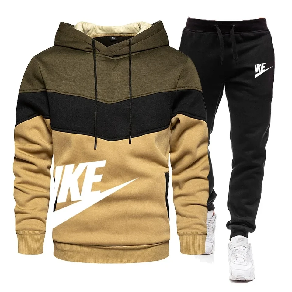 2024 Pánska mikina+nohavice Set Casy Sportswear Hoodie Pants 2-Piece Set Casual Sportswear Jeseň/zimná joggingová súprava