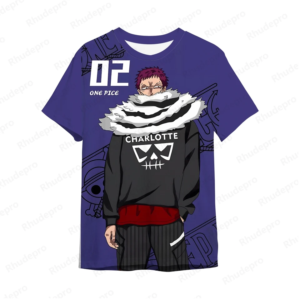 2024 Pánske anime One Piece Monkey D. Luffy Roronoa Zoro 3D tlač Cosplay Tričko Denné detské pouličné tričká Veľké top top