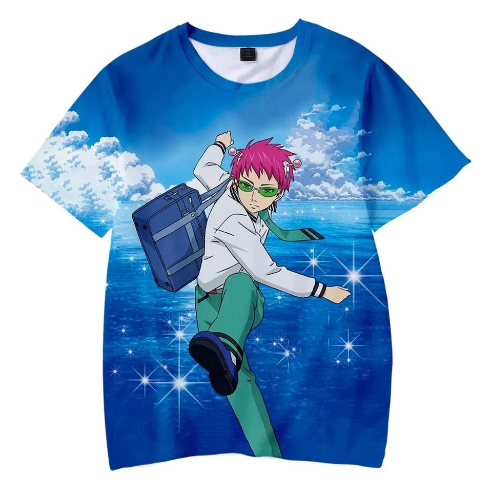 2024 Saiki Kusuo no sai-nan tričká Tlačené muži/ženy/deti harajuku vtipné tričko kostým leto kawaii japonsko unisex anime topy