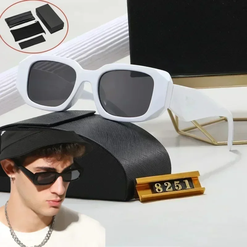 2024 Slnečné okuliare pre mužov Ženy Trendové slnečné okuliare Goggle Man Brand Designer Square Glasses odtiene ženské okuliare