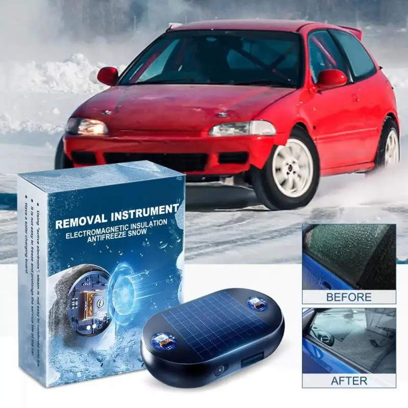 2024 Solárny automobil Sneh Sneh Blower Zrkadlo zrkadlového odmrazovania nástroja De-Icing Rýchle snehové topenie Anti-mrazivé automatické rozmrazovanie