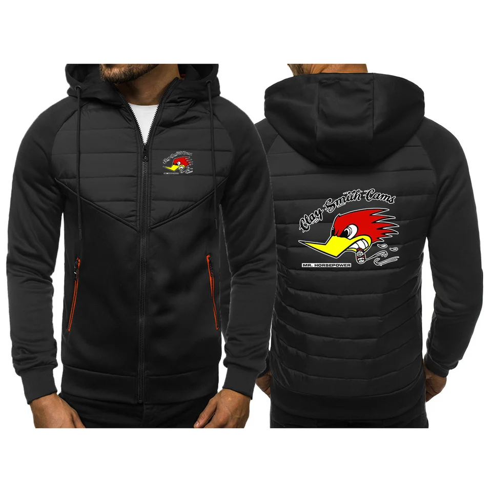 2024 Spring Autumn Mens Mr. Horsepower Clay Smith Logo Logo tlač módne patchwork dizajn bavlnené dlhé rukávy Pohodlná bunda