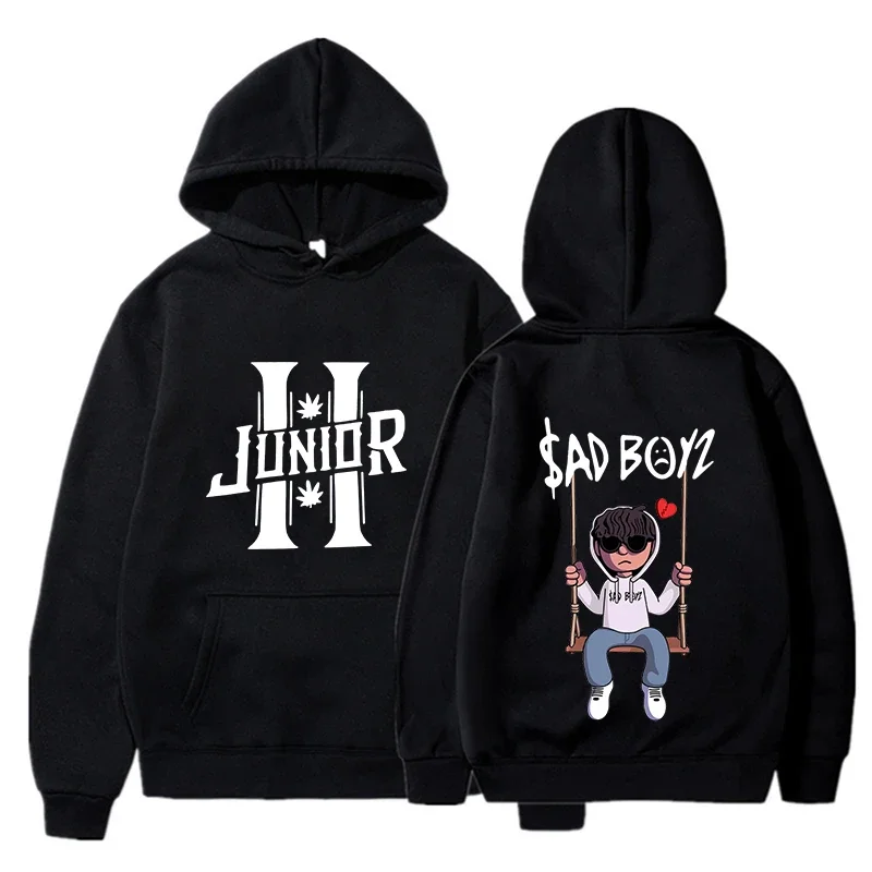 2024 Spring Dámska mikina junior H SAD Boys Harajuku Girls Pullover Fanudr Music Darček Príležitostné voľné plus mikina pohodlia pohodlie